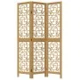 3-panel partition screen solid brown paulownia wood by , Room dividers - Ref: Foro24-358861, Price: 80,01 €, Discount: %