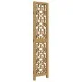 Biombo separador de 3 paneles madera maciza paulownia marrón de , Divisores de ambientes - Ref: Foro24-358861, Precio: 80,01 ...