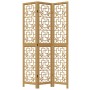3-panel partition screen solid brown paulownia wood by , Room dividers - Ref: Foro24-358863, Price: 79,51 €, Discount: %