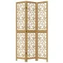 3-panel partition screen solid brown paulownia wood by , Room dividers - Ref: Foro24-358863, Price: 74,46 €, Discount: %