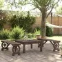 Bancos de jardín 2 unidades madera maciza de abeto de , Sillas de jardín - Ref: Foro24-3207136, Precio: 196,79 €, Descuento: %