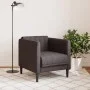 Sillón de tela marrón oscuro de , Sofás - Ref: Foro24-372598, Precio: 123,76 €, Descuento: %