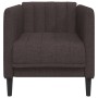 Sillón de tela marrón oscuro de , Sofás - Ref: Foro24-372598, Precio: 132,10 €, Descuento: %