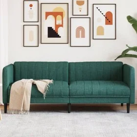 3 seater sofa dark green fabric by , Sofas - Ref: Foro24-372617, Price: 307,74 €, Discount: %
