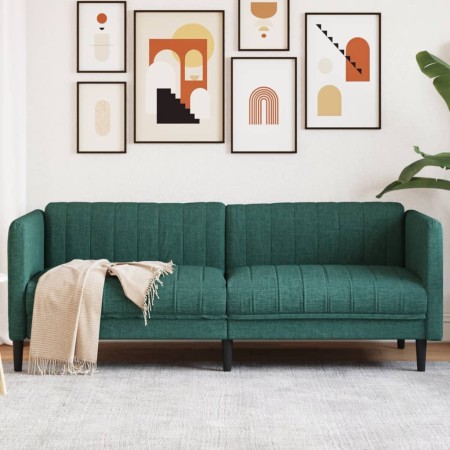 3-Sitzer-Sofa aus dunkelgrünem Stoff von , Sofas - Ref: Foro24-372617, Preis: 313,26 €, Rabatt: %