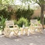Gartenmöbel-Set 3-teilig aus massivem Tannenholz von , Gartensets - Ref: Foro24-3207129, Preis: 236,66 €, Rabatt: %
