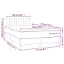 Box spring bed with mattress and LED dark gray velvet 120x190 cm by , Beds and slatted bases - Ref: Foro24-3270166, Price: 40...