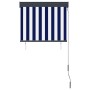 Blau-weißes Außenrollo 80x250 cm von vidaXL, Jalousien und Jalousien - Ref: Foro24-145949, Preis: 42,70 €, Rabatt: %