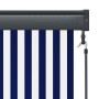 Blau-weißes Außenrollo 80x250 cm von vidaXL, Jalousien und Jalousien - Ref: Foro24-145949, Preis: 42,70 €, Rabatt: %