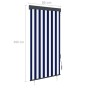 Blau-weißes Außenrollo 80x250 cm von vidaXL, Jalousien und Jalousien - Ref: Foro24-145949, Preis: 42,70 €, Rabatt: %