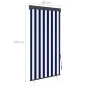 Estor enrollable de exterior azul y blanco 80x250 cm de vidaXL, Persianas y estores - Ref: Foro24-145949, Precio: 42,11 €, De...