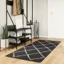 PAMPLONA moderner Langflorteppich Schwarz und Creme 80x200 cm von , Teppiche - Ref: Foro24-375406, Preis: 32,72 €, Rabatt: %