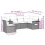 Set comedor de jardín 5 piezas y cojines ratán sintético marrón de , Conjuntos de jardín - Ref: Foro24-3220172, Precio: 358,4...