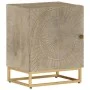 Solid mango wood and iron bedside table 40x30x50 cm by , Nightstands - Ref: Foro24-372014, Price: 144,82 €, Discount: %