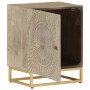 Nachttisch aus massivem Mangoholz und Eisen, 40 x 30 x 50 cm von , Nachttische - Ref: Foro24-372014, Preis: 147,38 €, Rabatt: %