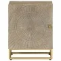 Solid mango wood and iron bedside table 40x30x50 cm by , Nightstands - Ref: Foro24-372014, Price: 144,82 €, Discount: %