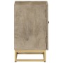 Nachttisch aus massivem Mangoholz und Eisen, 40 x 30 x 50 cm von , Nachttische - Ref: Foro24-372014, Preis: 147,38 €, Rabatt: %
