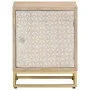 Nachttisch aus massivem Mangoholz und Eisen, 40 x 30 x 50 cm von , Nachttische - Ref: Foro24-372009, Preis: 77,34 €, Rabatt: %