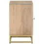 Mesita de noche madera maciza de mango y hierro 40x30x50 cm de , Mesitas de noche - Ref: Foro24-372009, Precio: 77,34 €, Desc...