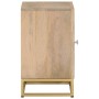 Nachttisch aus massivem Mangoholz und Eisen, 40 x 30 x 50 cm von , Nachttische - Ref: Foro24-372009, Preis: 78,03 €, Rabatt: %