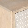 Nachttisch aus massivem Mangoholz und Eisen, 40 x 30 x 50 cm von , Nachttische - Ref: Foro24-372009, Preis: 78,03 €, Rabatt: %