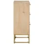 Chest of drawers solid mango wood and iron 55x30x76 cm by , Lockers and storage cabinets - Ref: Foro24-372021, Price: 184,80 ...
