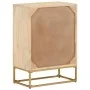 Chest of drawers solid mango wood and iron 55x30x76 cm by , Lockers and storage cabinets - Ref: Foro24-372021, Price: 184,80 ...