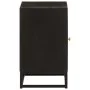 Mesita de noche madera maciza mango y hierro negro 40x30x50 cm de , Mesitas de noche - Ref: Foro24-371999, Precio: 79,23 €, D...