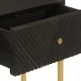 Solid mango wood and black iron console table 90x30x76 cm by , Side tables - Ref: Foro24-372028, Price: 187,96 €, Discount: %