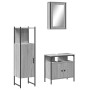 Sonoma gray plywood 3-piece bathroom furniture set by , Bathroom furniture - Ref: Foro24-3214818, Price: 152,44 €, Discount: %