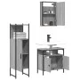Sonoma gray plywood 3-piece bathroom furniture set by , Bathroom furniture - Ref: Foro24-3214818, Price: 151,53 €, Discount: %