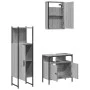 Sonoma gray plywood 3-piece bathroom furniture set by , Bathroom furniture - Ref: Foro24-3214818, Price: 151,53 €, Discount: %