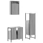 Sonoma gray plywood 3-piece bathroom furniture set by , Bathroom furniture - Ref: Foro24-3214818, Price: 151,53 €, Discount: %
