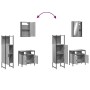 Sonoma gray plywood 3-piece bathroom furniture set by , Bathroom furniture - Ref: Foro24-3214818, Price: 152,44 €, Discount: %