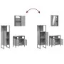 Sonoma gray plywood 3-piece bathroom furniture set by , Bathroom furniture - Ref: Foro24-3214818, Price: 151,53 €, Discount: %