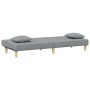 2-seater sofa bed with pillows and stool in light gray fabric by , Sofas - Ref: Foro24-3216255, Price: 300,84 €, Discount: %