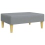 2-Sitzer-Schlafsofa mit Kissen und Hocker aus hellgrauem Stoff von , Sofas - Ref: Foro24-3216255, Preis: 300,84 €, Rabatt: %