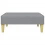2-seater sofa bed with pillows and stool in light gray fabric by , Sofas - Ref: Foro24-3216255, Price: 312,57 €, Discount: %