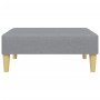 2-Sitzer-Schlafsofa mit Kissen und Hocker aus hellgrauem Stoff von , Sofas - Ref: Foro24-3216255, Preis: 300,84 €, Rabatt: %