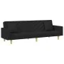 2-seater sofa bed with pillows and black fabric stool by , Sofas - Ref: Foro24-3216260, Price: 341,81 €, Discount: %