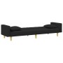 2-Sitzer-Schlafsofa mit Kissen und schwarzem Stoffhocker von , Sofas - Ref: Foro24-3216260, Preis: 338,59 €, Rabatt: %
