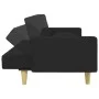 2-seater sofa bed with pillows and black fabric stool by , Sofas - Ref: Foro24-3216260, Price: 341,81 €, Discount: %