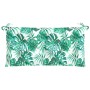 Garden bench cushion Oxford fabric leaf print 100x50x7 cm by , Cushions for chairs and sofas - Ref: Foro24-378930, Price: 27,...