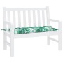 Gartenbankkissen Oxford-Stoff mit Blattdruck, 100 x 50 x 7 cm von , Kissen für Stühle und Sofas - Ref: Foro24-378930, Preis: ...