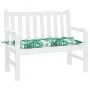 Gartenbankkissen Oxford-Stoff mit Blattdruck, 100 x 50 x 7 cm von , Kissen für Stühle und Sofas - Ref: Foro24-378930, Preis: ...