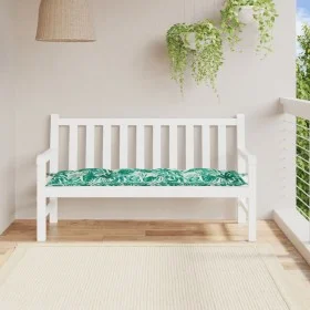 Garden bench cushion Oxford fabric leaf print 150x50x7 cm by , Cushions for chairs and sofas - Ref: Foro24-378972, Price: 32,...