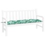 Gartenbankkissen Oxford-Stoff mit Blattdruck, 150 x 50 x 7 cm von , Kissen für Stühle und Sofas - Ref: Foro24-378972, Preis: ...