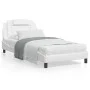 Bed with white synthetic leather mattress 100x200 cm by , Beds and slatted bases - Ref: Foro24-3208776, Price: 332,18 €, Disc...