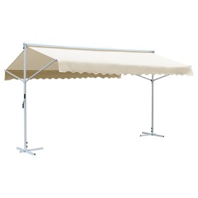 Toldo de pie independiente color crema 600x300 cm de vidaXL, Sombrillas - Ref: Foro24-145884, Precio: 352,97 €, Descuento: %