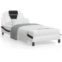 Bett mit schwarz-weißer Kunstledermatratze 90x200 cm von , Betten und Lattenroste - Ref: Foro24-3208774, Preis: 273,80 €, Rab...